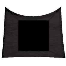 a picture frame with a black square in the middle on a white background