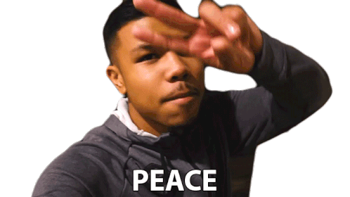 peace out animated gif