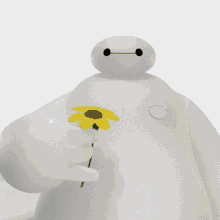 Baymax Give Flower GIF - Baymax Give Flower Valentines GIFs