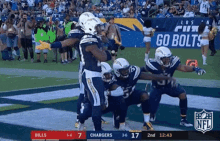 los angeles chargers squad squad goals chargers touchdown