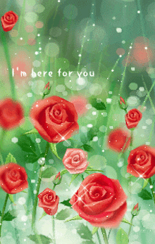Im Here For You Roses GIF - Im Here For You Roses Flowers GIFs