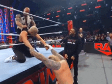 Wwe Raw The Rock Fuc Cody Rhodes GIF - Wwe Raw The Rock Fuc Cody Rhodes Roman Reigns GIFs