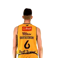 a basketball player wearing a yellow jersey with the number 6 on it