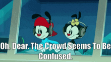 Animaniacs Confused Crowd GIF