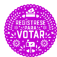 Papel Picado Voter Registration Sticker - Papel Picado Voter Registration Vote Stickers