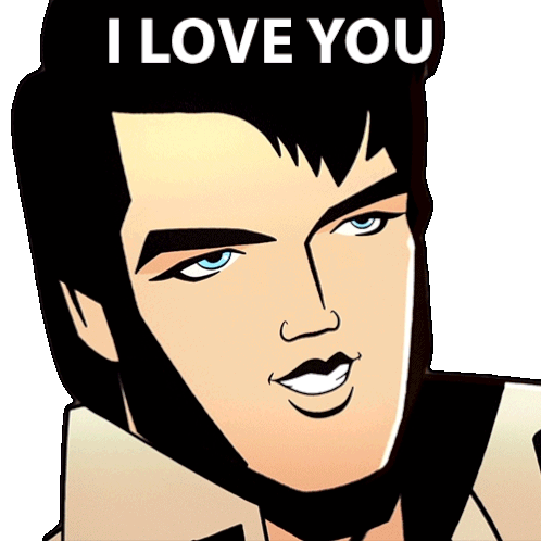 I Love You Agent Elvis Presley Sticker - I Love You Agent Elvis Presley Matthew Mcconaughey Stickers
