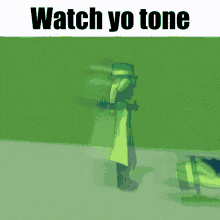 Watch Yo Tone Gnamimates GIF - Watch Yo Tone Gnamimates Green GIFs