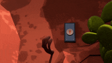 a cartoon rabbit is standing next to a cactus and a sign that says ' arrow ' on it