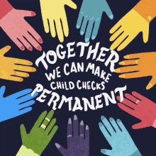 Together We Can Make Child Checks Permanent All Together GIF - Together We Can Make Child Checks Permanent All Together Unity GIFs