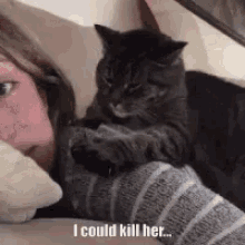 Cat Kill GIF - Cat Kill Cuddle GIFs