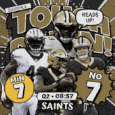 New Orleans Saints (7) Vs. Minnesota Vikings (7) Second Quarter GIF - Nfl National Football League Football League GIFs