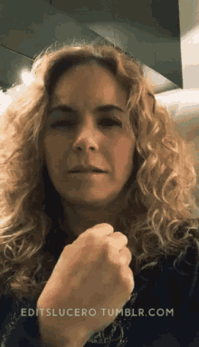 Lucero Looking GIF - Lucero Looking Curly Hair GIFs