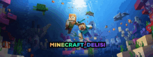 an advertisement for a video game called minecraft_delisi