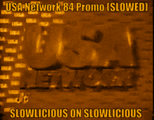 an ad for usa network 84 promo slowed
