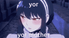 Yor Forger Your Mother GIF - Yor Forger Your Mother Jo Mama GIFs