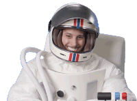 Smile Astronaut Sticker