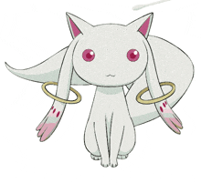 a white cat with pink ears and pink paws