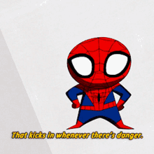 Ultimate Spider Man Spiderman GIF - Ultimate Spider Man Spiderman That Kicks In Whenever Theres Danger GIFs