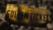 Golden Ticket GIF - Charlie And The Chocolate Factory Golden Ticket GIFs