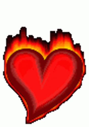 flaming heart gif