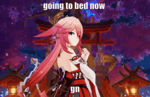 Going To Bed Yae Miko GIF