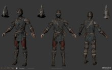 a 3d model of a knight from a video game called skydance