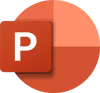 a red circle with a square with the letter p on it