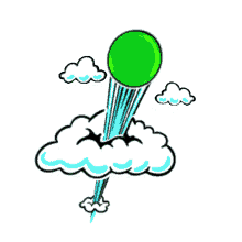 clouds spinning flying golfball olympic ball games