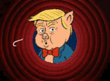 a cartoon of a pig with the letter j on the bottom right