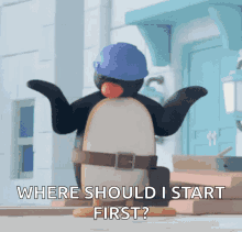 Pingu Shrug GIF - Pingu Shrug Penguin GIFs