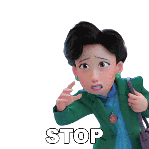 Stop Ming Lee Sticker - Stop Ming Lee Turning Red - Discover & Share GIFs