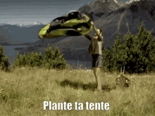 plante ta tente tent nature mountain pitch your tent