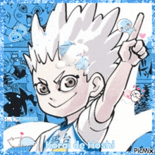 a picture of a boy with the name korai de hoshi written on it