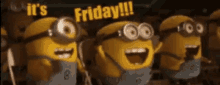Minions Its Friday GIF - Minions Its Friday Excited GIFs