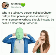 chatty talking humor