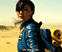 Fallout Lucy Maclean GIF - Fallout Lucy Maclean Uh Thank You GIFs