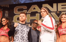canelo weigh in pose boxers