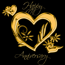 happy anniversary greetings spark shine gold