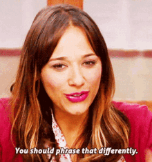 Parks And Rec Ann Perkins GIF - Parks And Rec Ann Perkins You Should Phrase That Differently GIFs