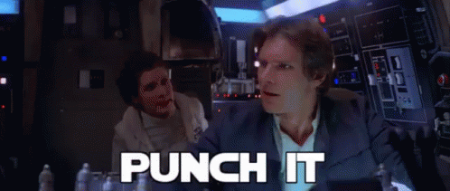 Punch It GIF - Star Wars Hans Solo Chewbacca - Discover & Share GIFs