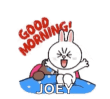 Good Morning Jumping Bunny GIF - Good Morning Jumping Bunny Cony And Brown GIFs