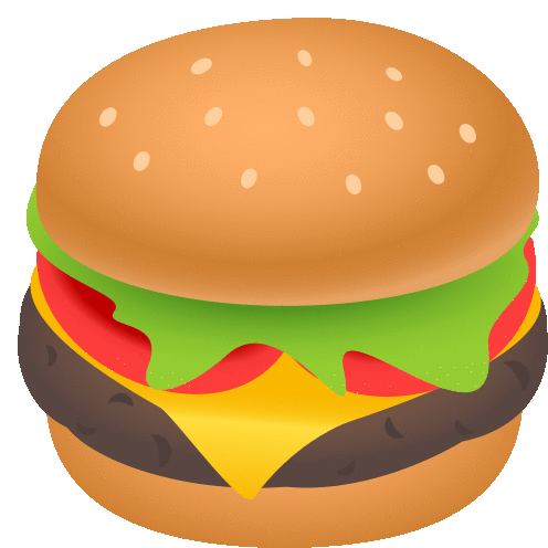 Hamburger Food Sticker - Hamburger Food Joypixels Stickers