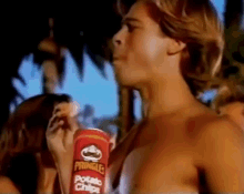 Brad Pitt Pringles GIF - Brad Pitt Pringles Commercial GIFs