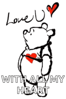 Love Love You GIF - Love Love You Winnie The Pooh GIFs