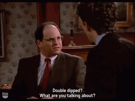 Double Dipped GIF - Seinfeld Jason Alexander George Costanza GIFs