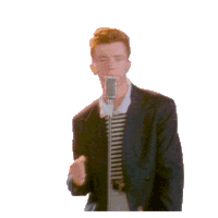 Rick Astley Rickroll Sticker - Rick Astley Rickroll Never Gonna Give You Up Stickers