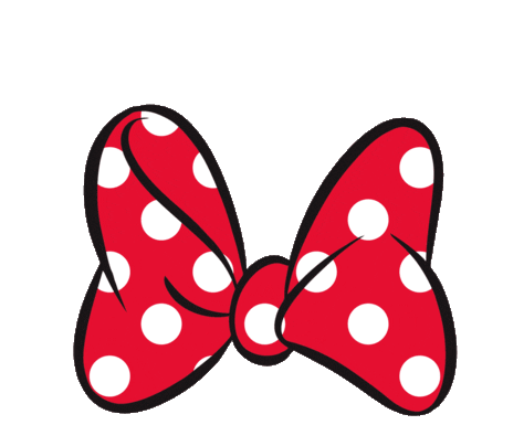 Ribbon Minnie Mouse Sticker - Ribbon Minnie Mouse Bow Stickers