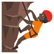 climbing joypixels rock climber mountain climbing climber