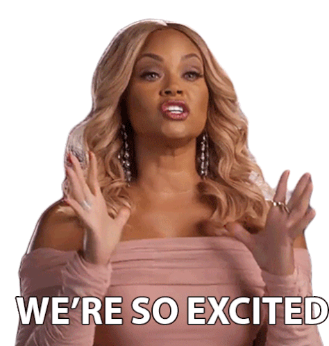 Were So Excited Real Housewives Of Potomac Sticker - Were So Excited Real Housewives Of Potomac Were Thrilled Stickers