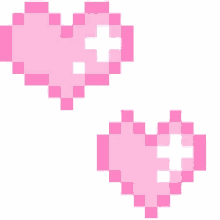 hearts love pixel shiny